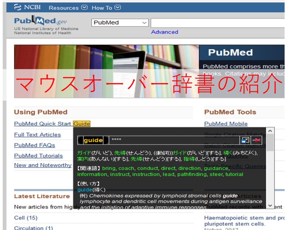 英語の医学論文 文献を早く読む方法 Firefoxマウスオーバー辞書のdlと使い方 Gorokichi Co ゴロ吉商事